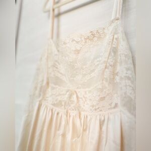 Vintage 1970s Full Length Vassarette Nightgown/Slip Dress |  Size M/L